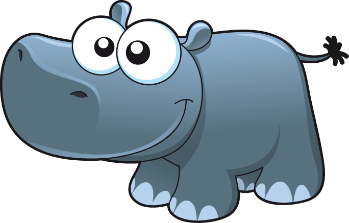 Hippopotamus Cartoon Drawing Clip Art - Hippopotamus Cartoon Drawing Clip Art (684x437)