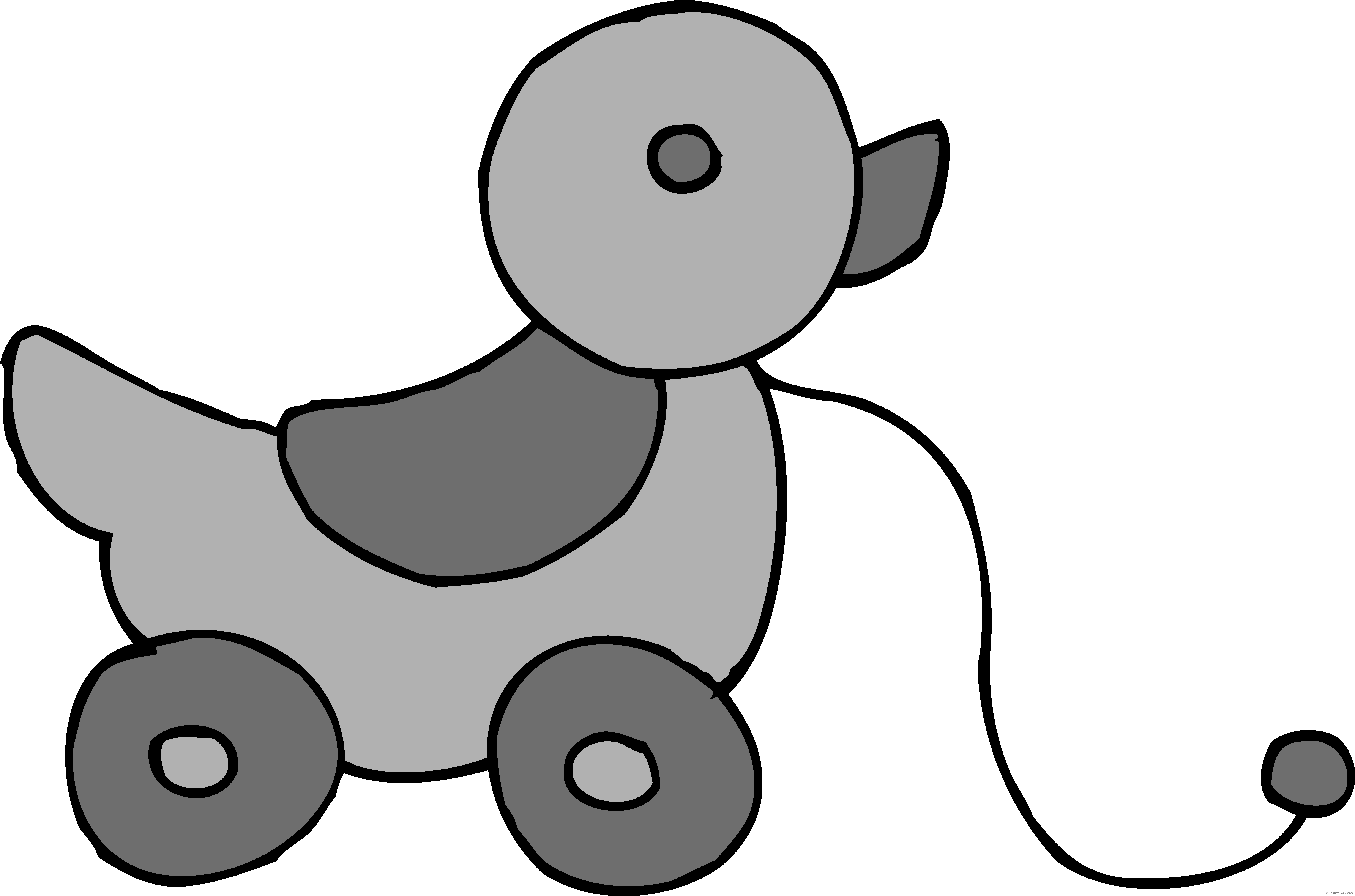 Duck Animal Free Black White Clipart Images Clipartblack - Pink Baby Toys Clipart (6279x4154)