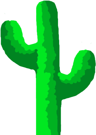 I Drawed It So Fast, This Is Because He Looks A Bit - Prickly Pear (415x492)