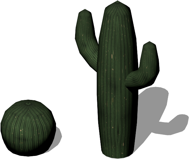 Preview - Low Poly Cactus Png (800x800)