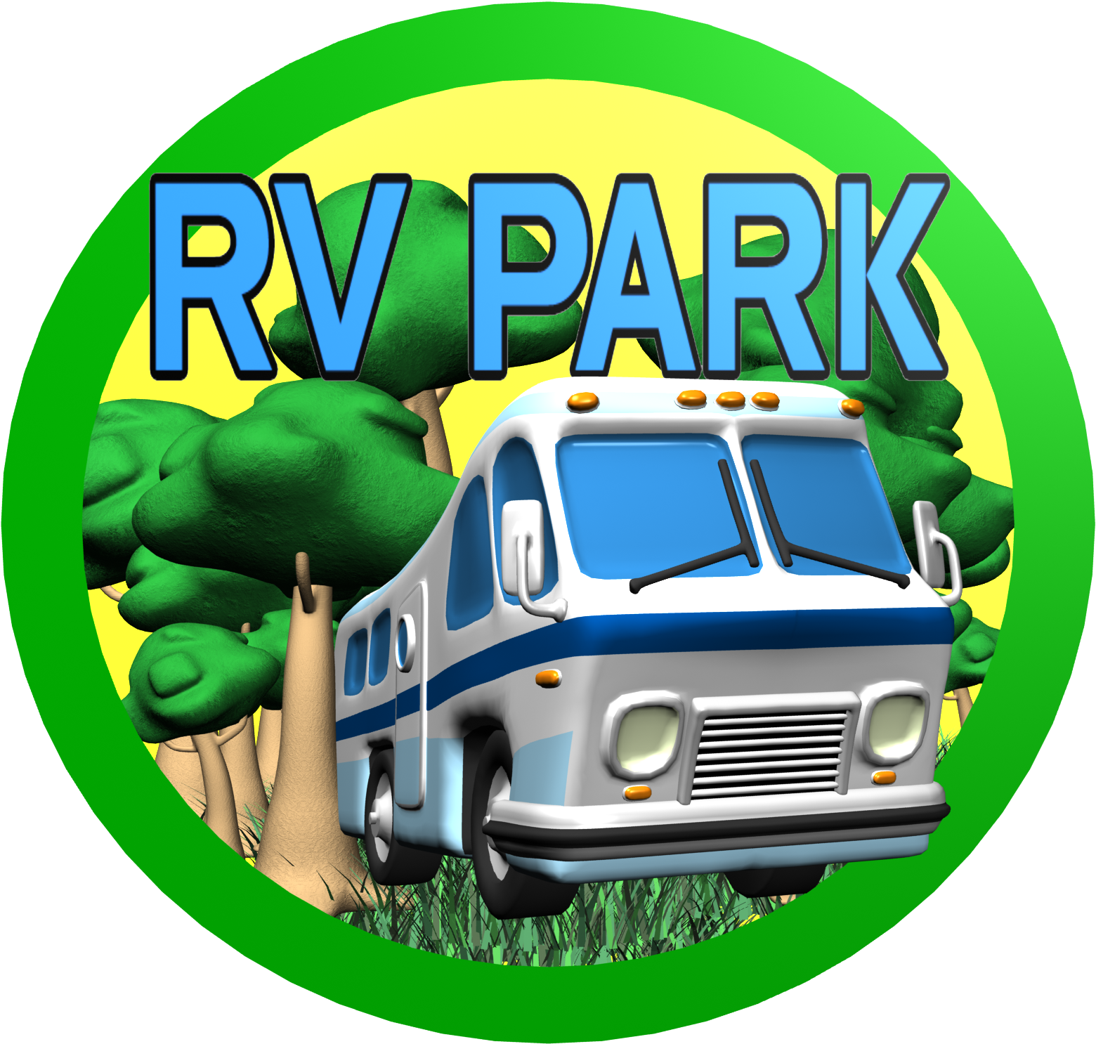 Clip Art Programs For Windows Clipart - Rv Park Wall Clock (1768x1560)