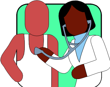 Nurse Listening To Patients Heart - Nurse Listening To Patients Heart (400x310)