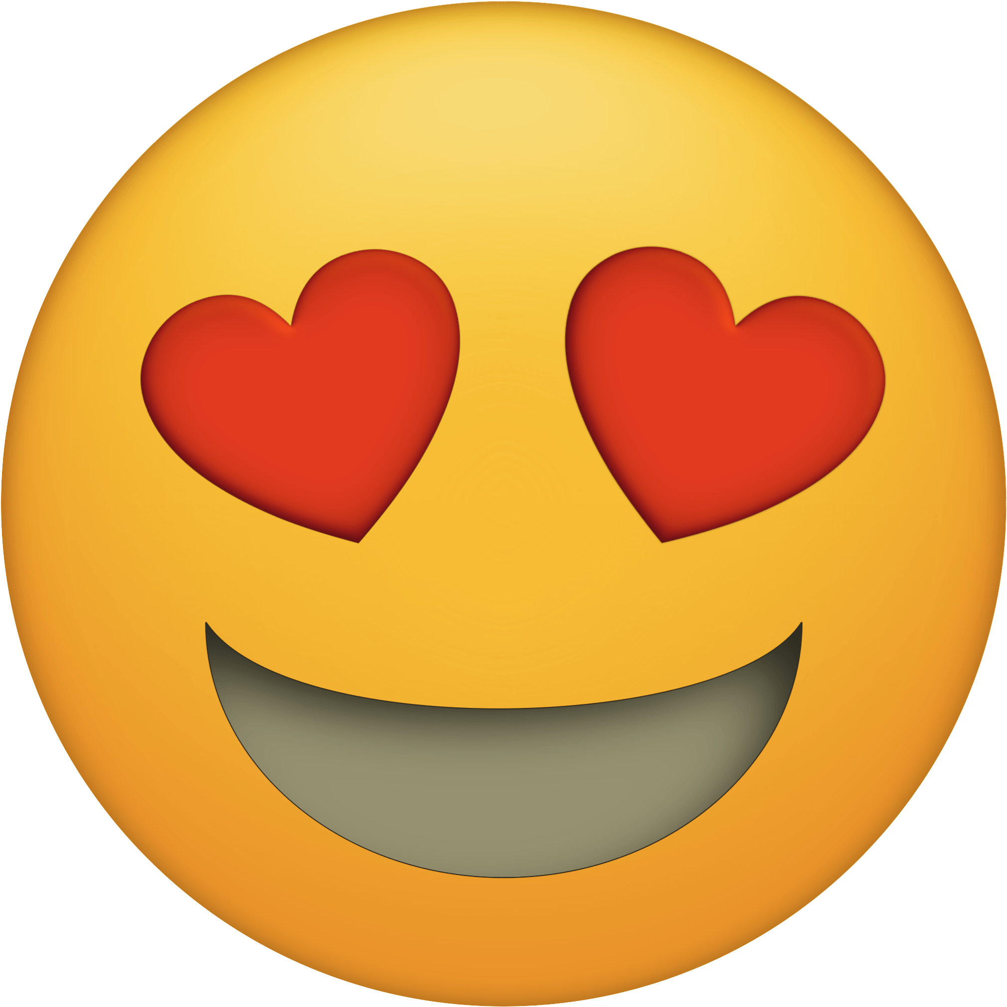 Heart-eyes 2,083×2,083 Pixels - Emoji With Heart Eyes (2083x2083)