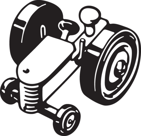 542 Tractor - Art Print: Pop Ink - Csa Images' Tractor, 61x46in. (480x460)