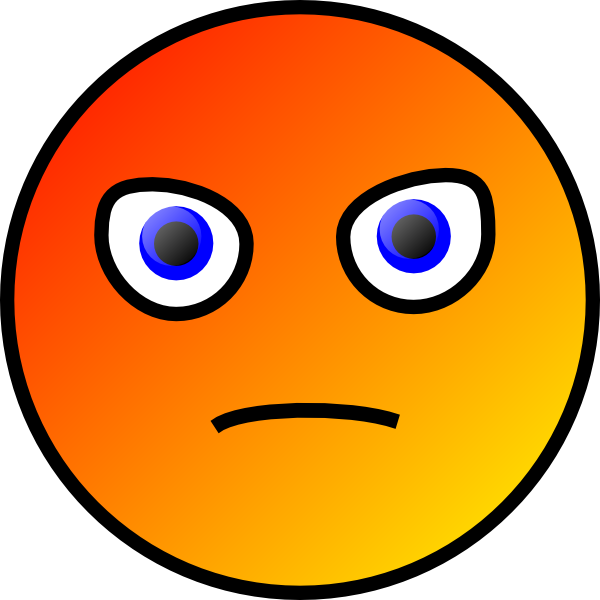 Mad Face Symbol - Angry Face Clipart Gif (600x600)