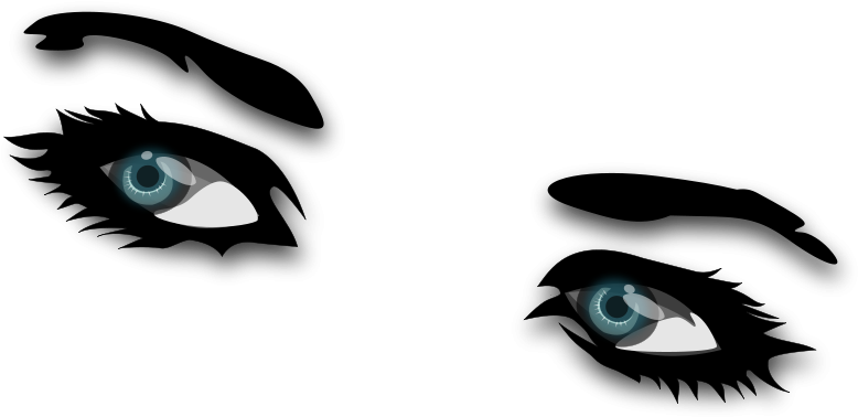 Free Lion With Black Eye Free The Eye Remix Free Mad - Girls Eye Png (800x394)