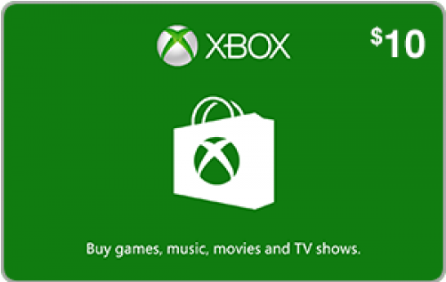Xbox $10 [digital Code] - Xbox One Gift Card (500x500)