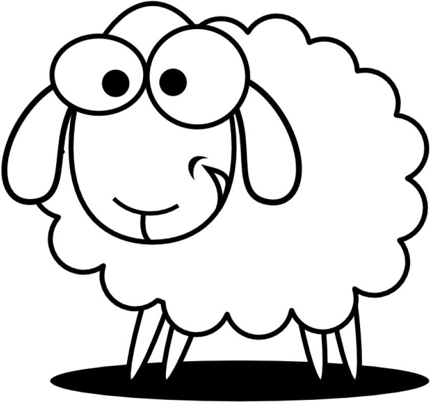 Sheep Weigh In Will Be Sunday, April 22 From 1 3 Pm - Sheep Clipart Black And White (1280x1200)