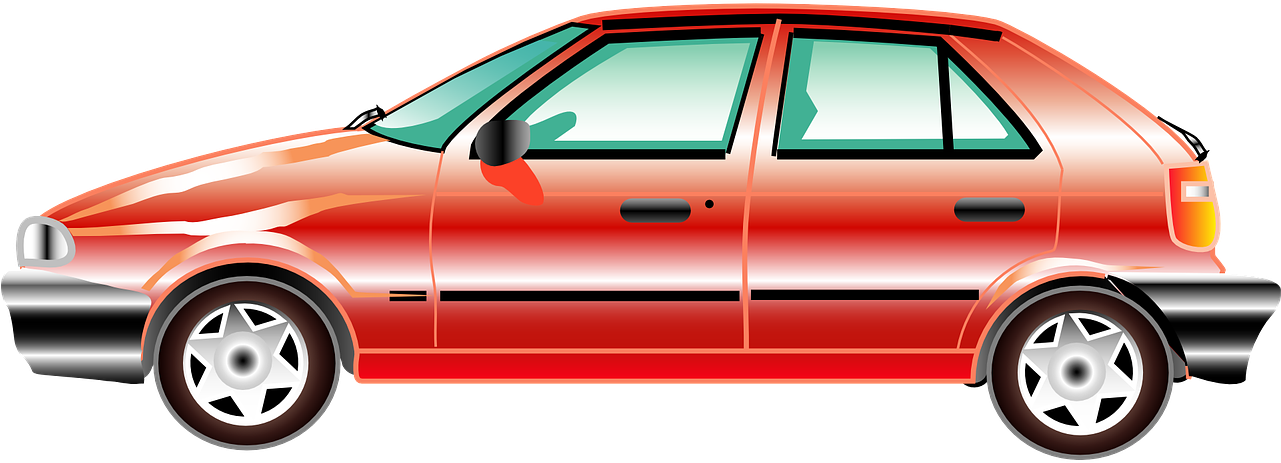Red Compact Car Clip Art At Clker - Car Clip Art (1280x640)