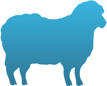Sheep Temporary Tattoo - Sheep Stencil (350x350)
