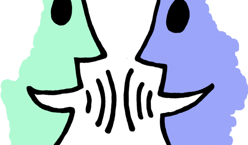 English/ Spanish Conversation- Conversación En Español/inglés - Clipart People Talking (820x480)