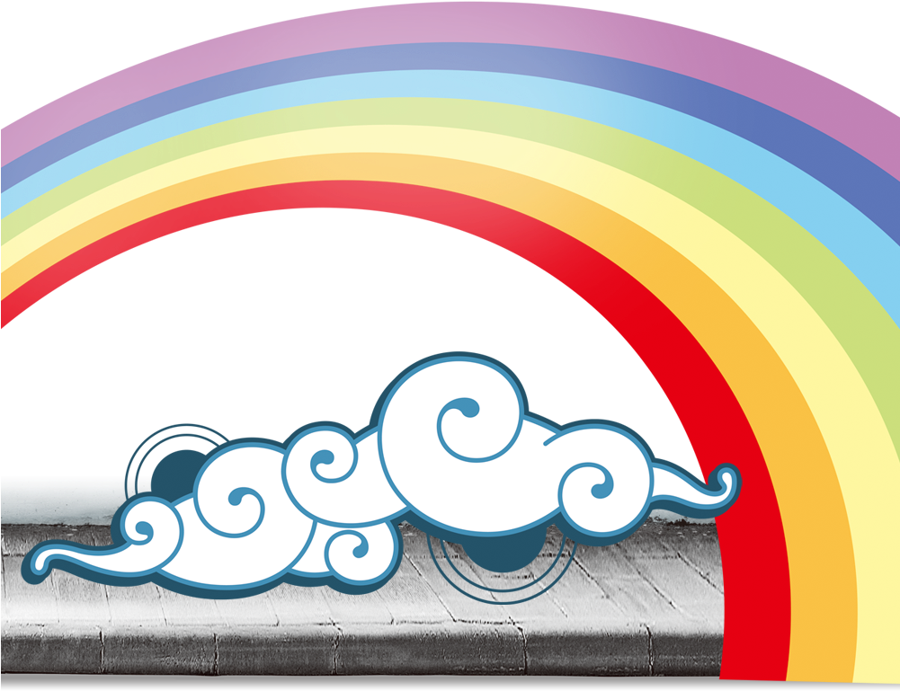 Graphic Design Cloud Iridescence Rainbow - Graphic Design Cloud Iridescence Rainbow (1000x1000)