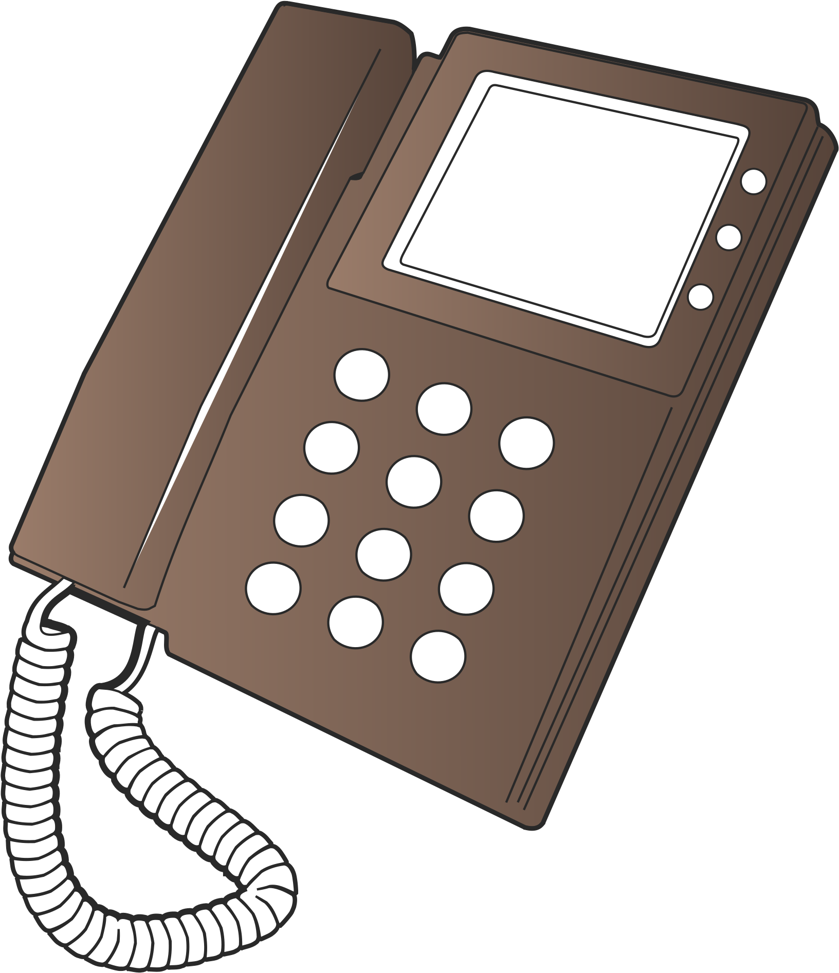Telephone Clipart Office Desk - Telephone.