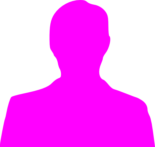 Pink Silhouette Clip Art - Head And Shoulders Silhouette (600x568)