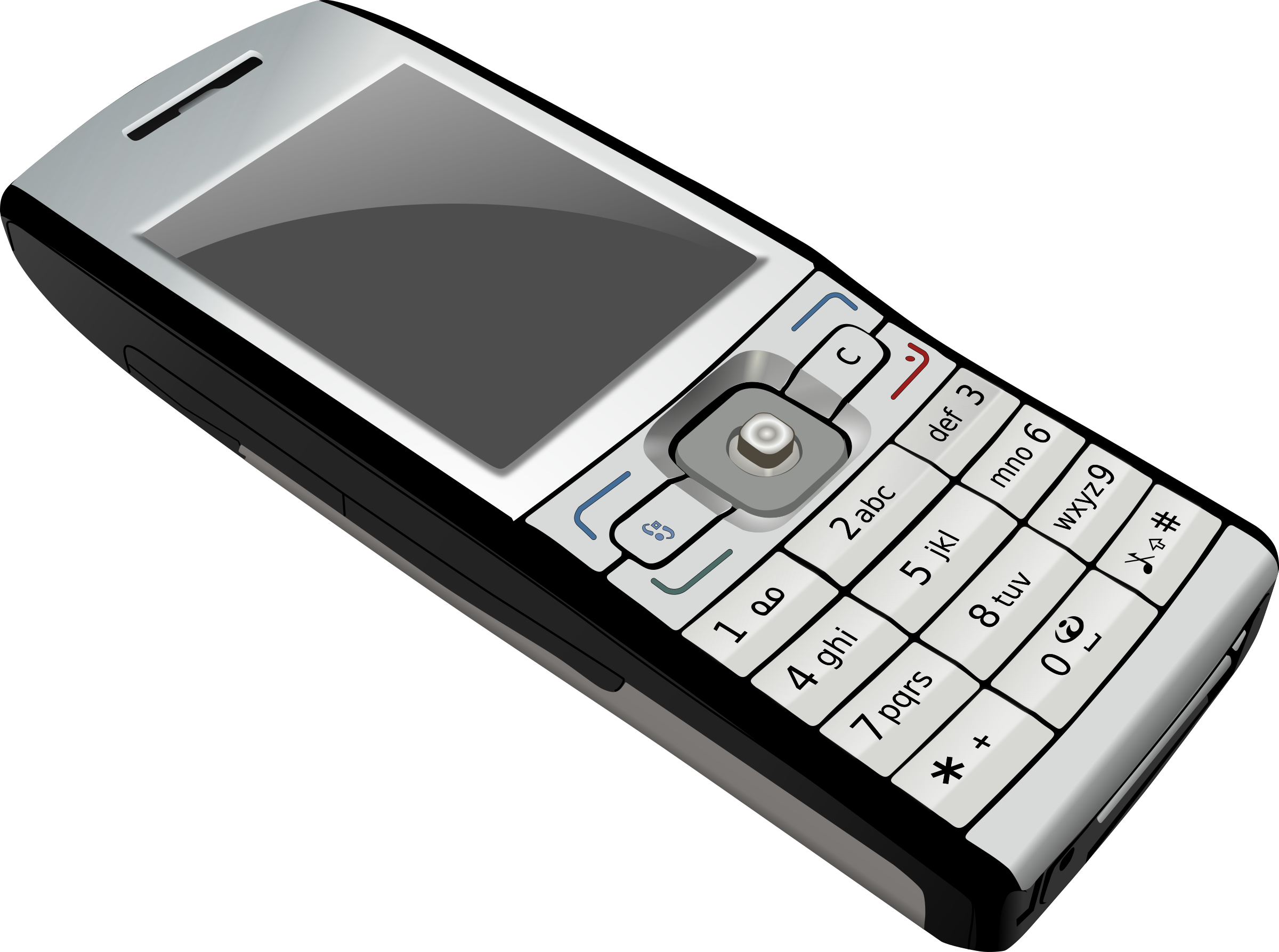 Phone Clipart Modern - Cell Phone No Background (2400x1786)