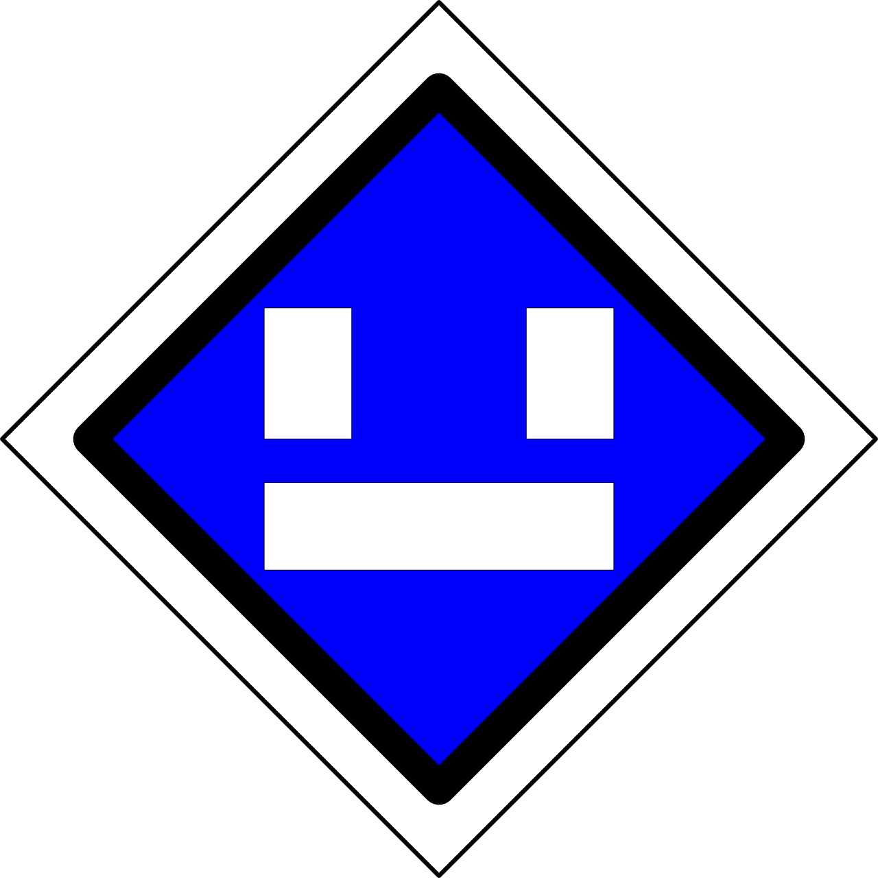 Free Vector Dutch Railway Sign Clip Art - Sign (1280x1280)