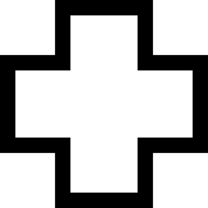 Doctor Symbol Clipart Plus - Drawing Of Plus Sign (720x720)