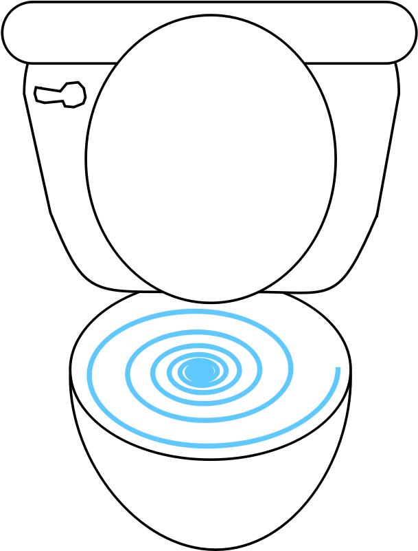 Swirly Toilet - Easy To Draw Cartoon Toilet (800x800)
