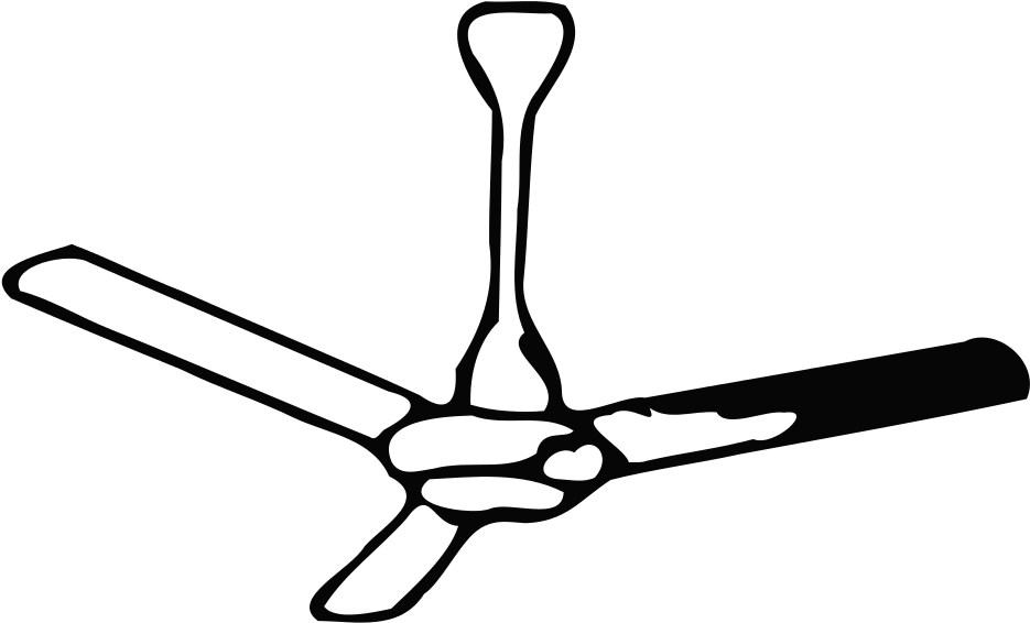 Indian Election Symbol Ceiling Fan - Fan Drawing (1024x686)