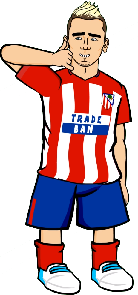 Lionel Messi Clipart 442oons - Griezmann 442oons (462x983)