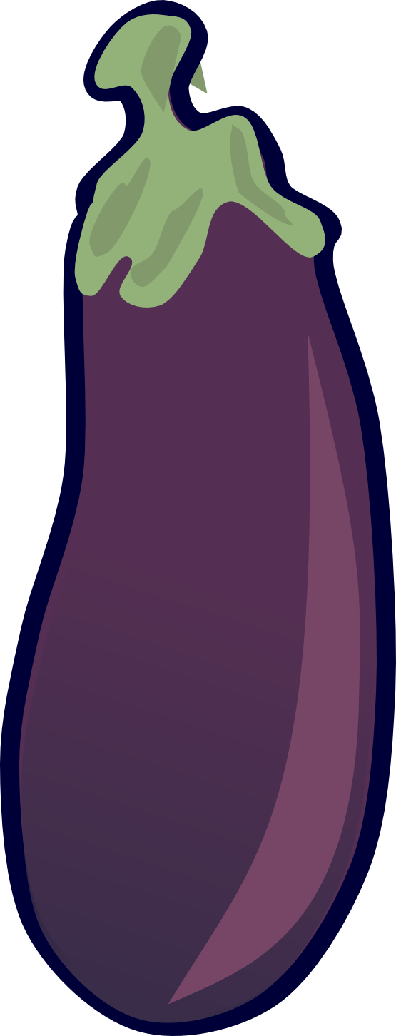Mekonee 29 Vegetables Set 2 Twitter Tweet 555px - Eggplant Clip Art (800x800)