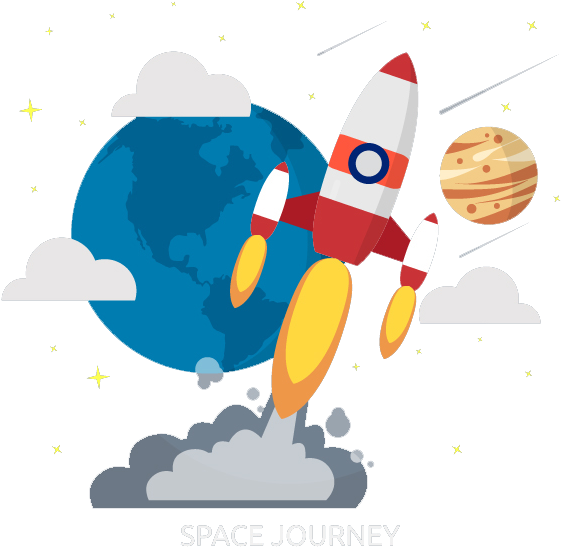 Rocket Flat Design Illustration - Rocket Flat Design Illustration (800x600)
