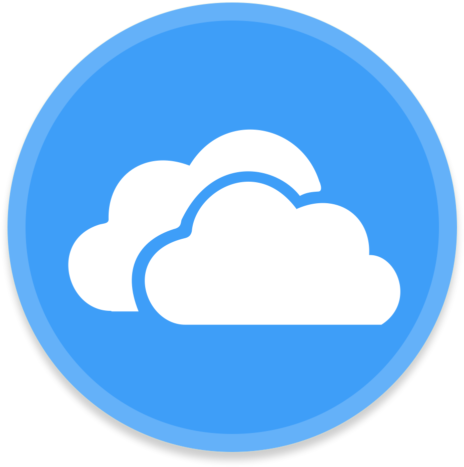 Onedrive Icon 512x512px - Facebook Messenger Icon Circle (1024x1024)