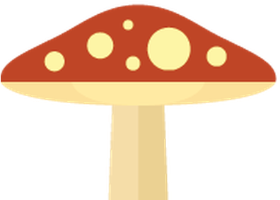 Flat Color Icons - Mushroom Flat Design (412x399)