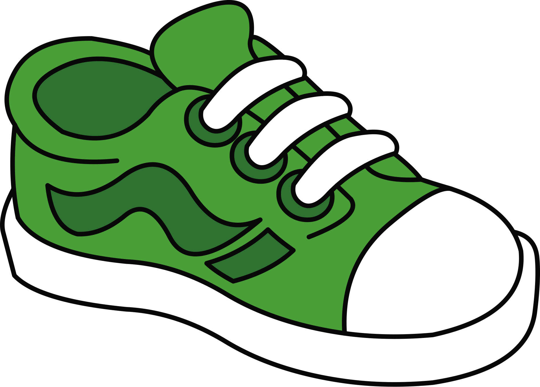 Clipart Boyschool Clipartjust Becausecolor Yellowkindergartenkids - Shoe Clipart (1870x1340)