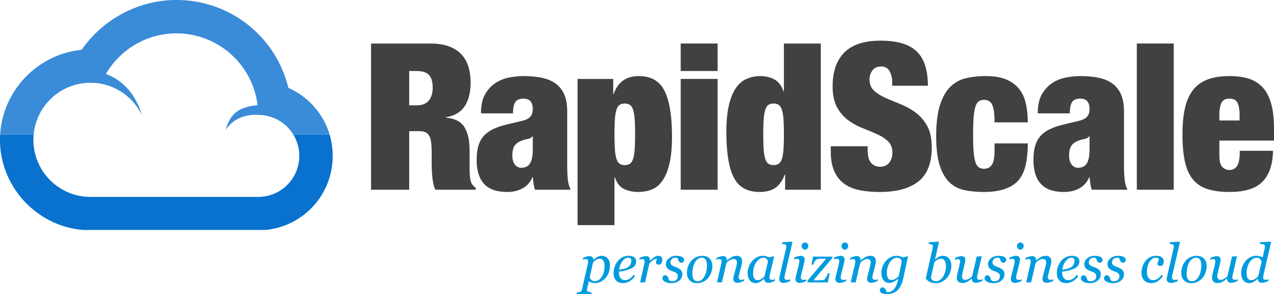 Cloud Services Logo - Rapidscale Logo Png (2550x589)