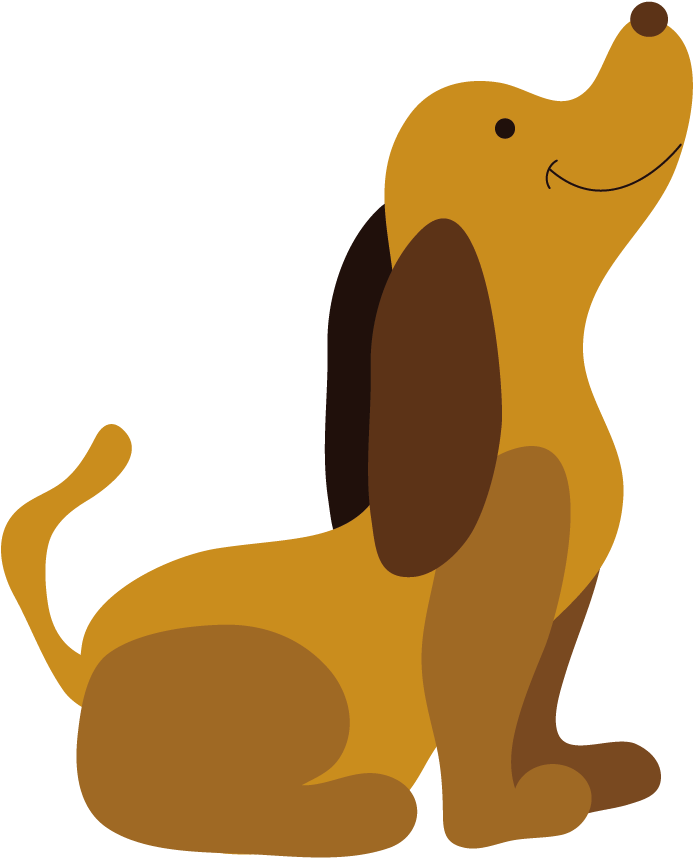 Dog Flat Design Typography - Dog Flat Design (1240x1170)