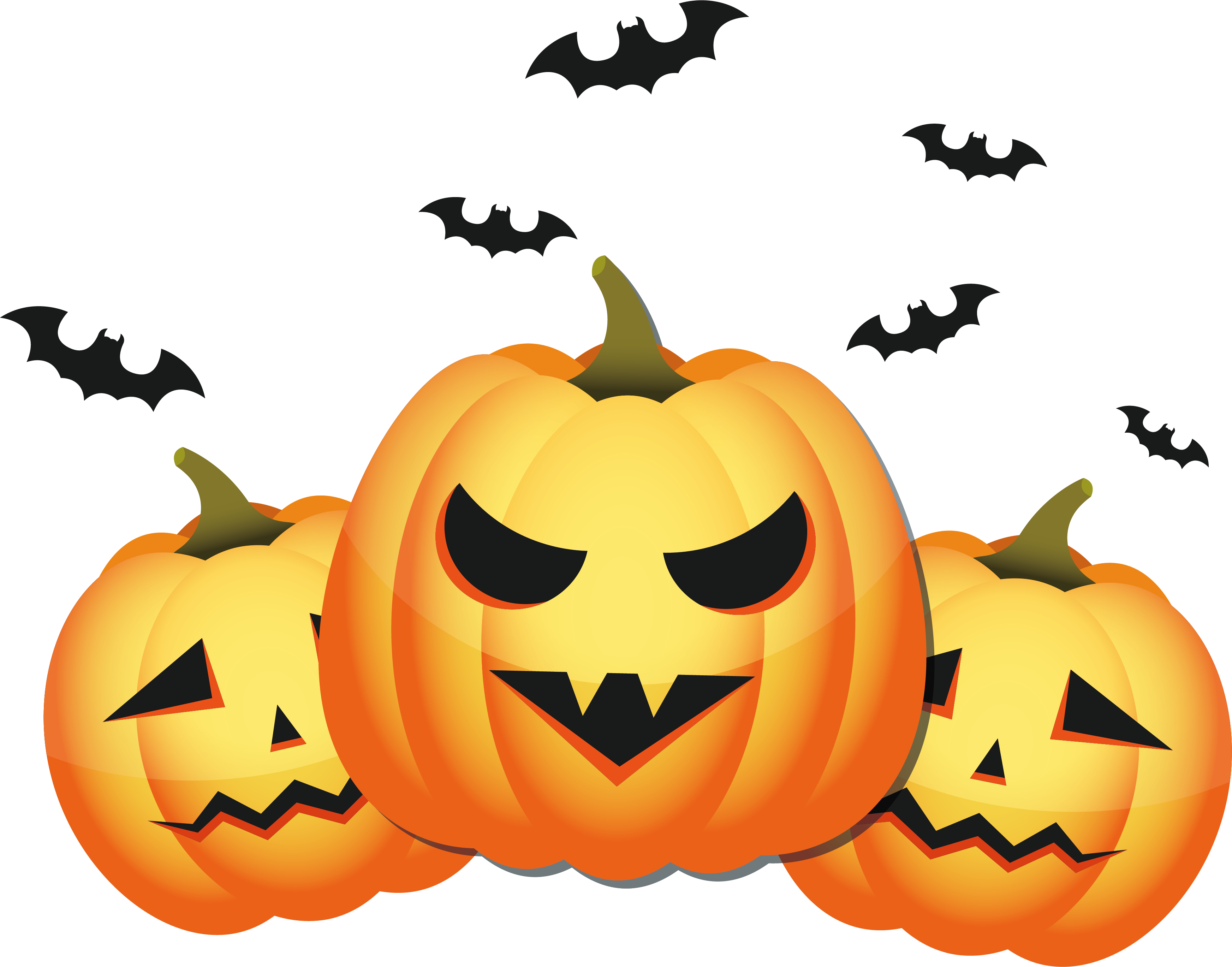 Jack O Lantern Calabaza Pumpkin Clip Art - Jack O Lantern Calabaza Pumpkin Clip Art (3489x2738)