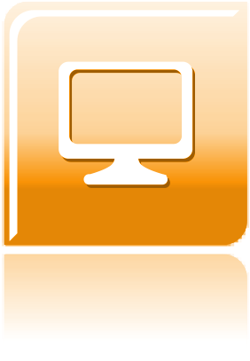 Test Icon Orange - Flat Panel Display (479x479)