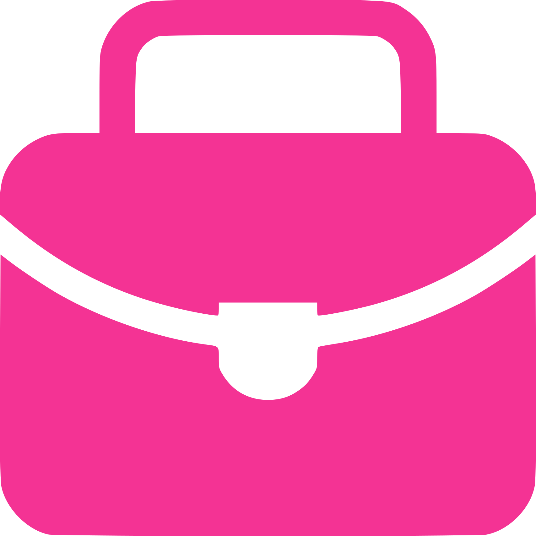 Icon Briefcase Pink Png (1707x1707)