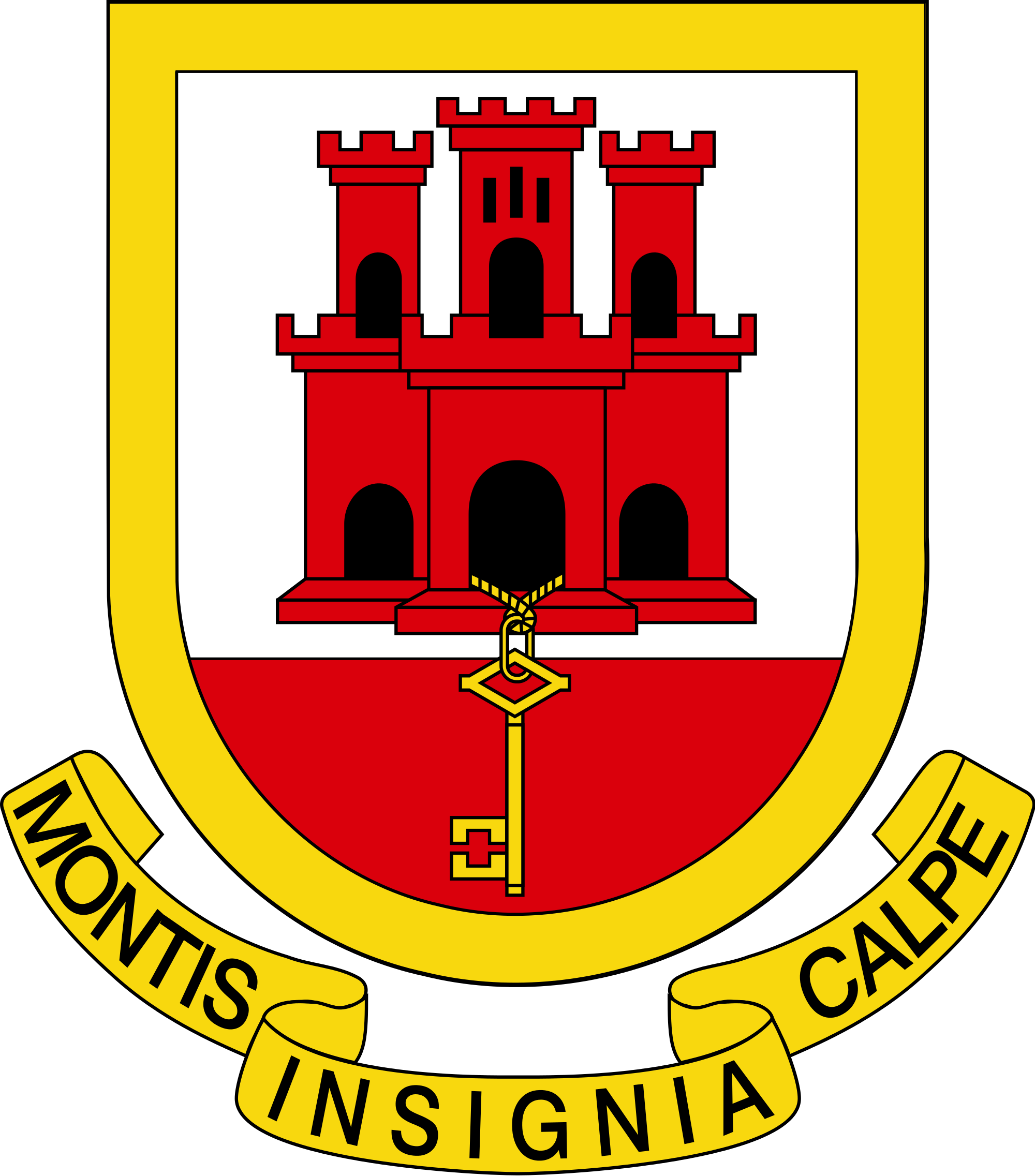Open - Gibraltar Coat Of Arms (2000x2273)