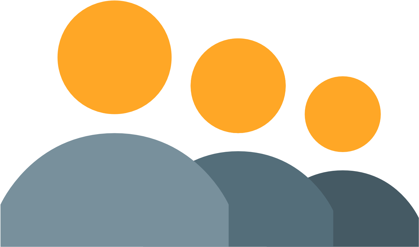 It's A Logo Of Queue Reduced To The Top Half Of Three - People Icon (1600x1600)
