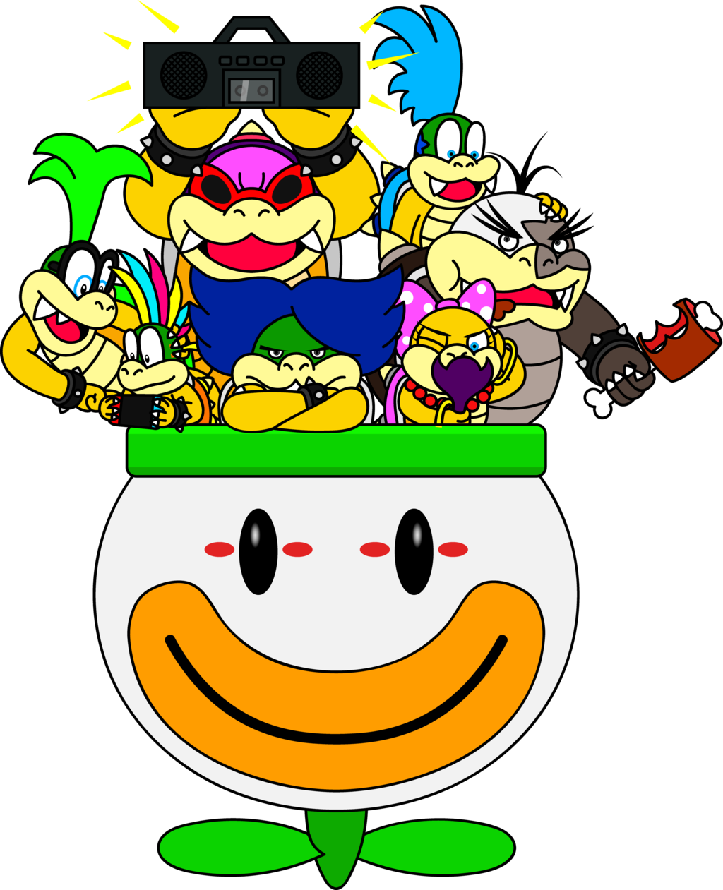 Waiting For Mario By Art N Junk - Cartoon (1024x1261)