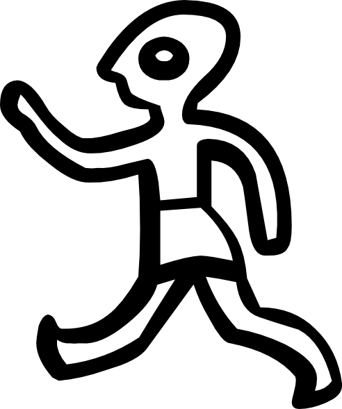Free Vector Phaistos Glyph Clip Art - Human Ancient Symbol Transparent (492x589)