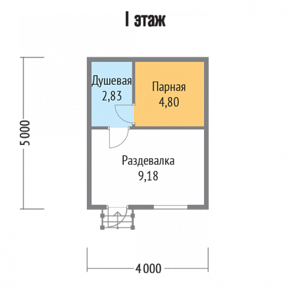 Проект Баня К-150 5х4 Компании Терем Фото - Diagram (600x600)