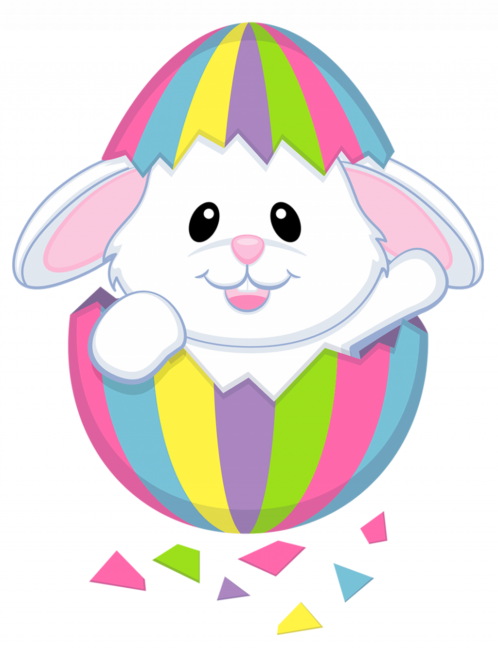 Tuesday, 27 March - Cute Easter Bunny Clipart (1024x1336)