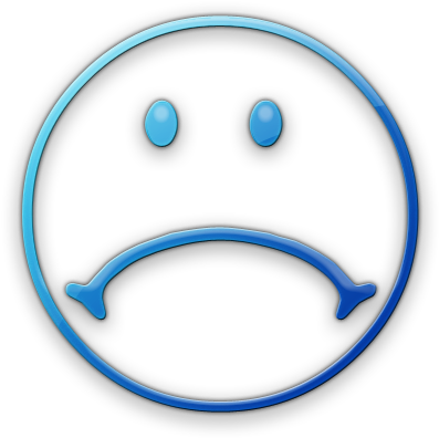 Sad Face Icon Clipart - Black And White Sad Face Clip Art (420x420)