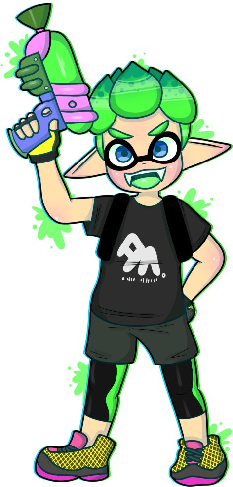 Inkling Boy - Splatoon 2 Inkling Boy (495x993)