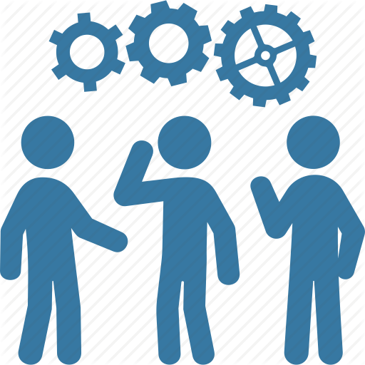 Black And White Teamwork Icon - Team Work Icon (512x512)