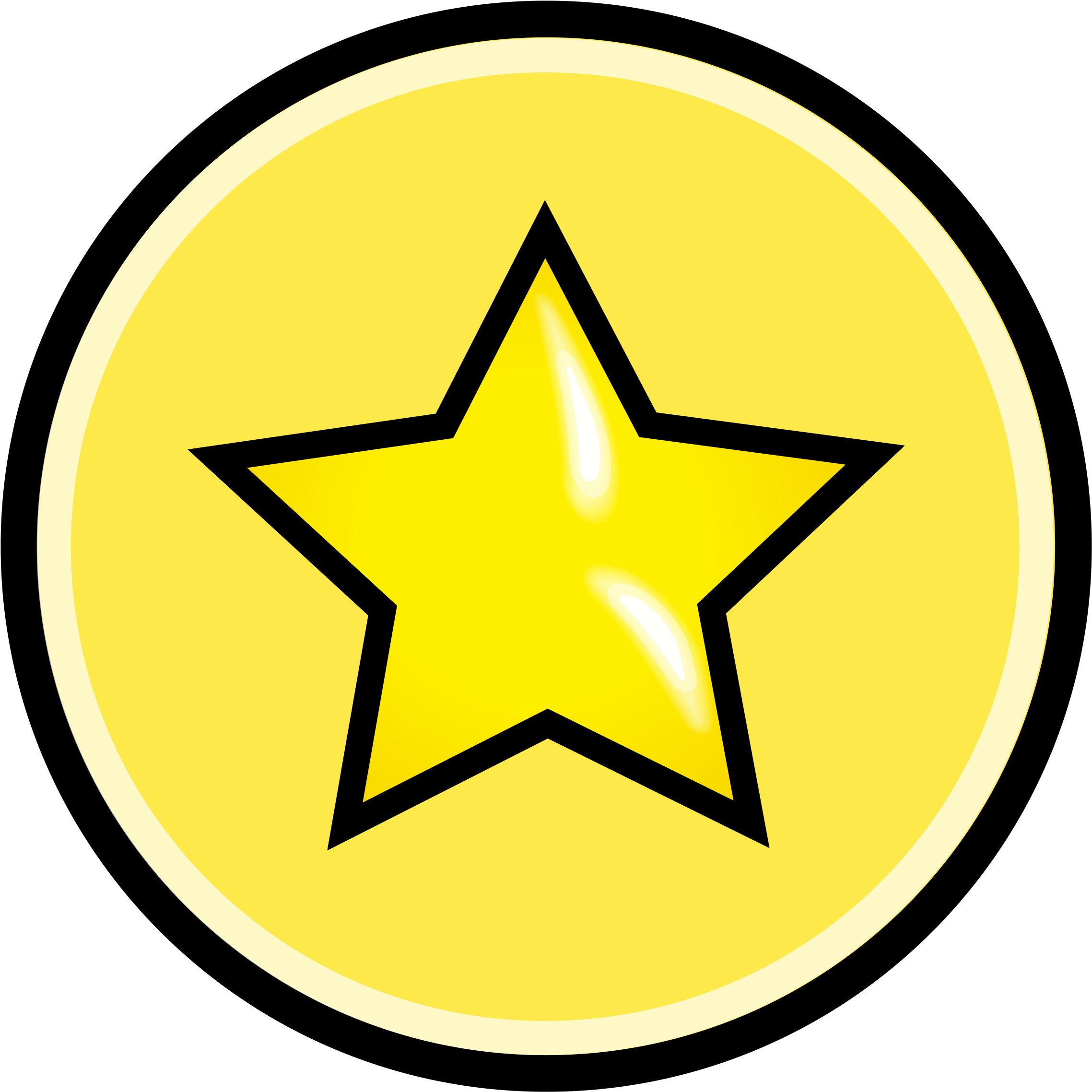 Big Image - Star Vector Png Circle (2400x2400)