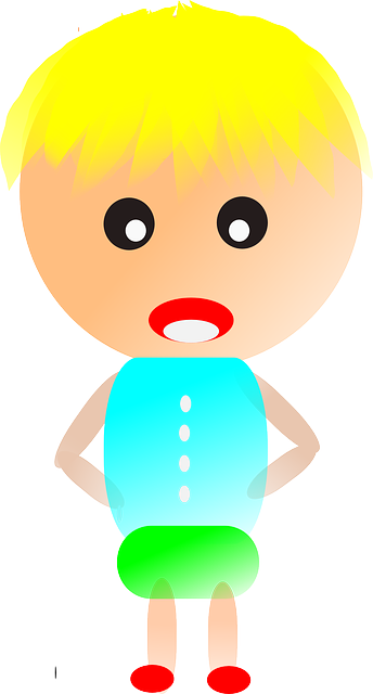 People Anime, Boy, Blond, Male, People - Desenho Menino Loiro Png (344x640)