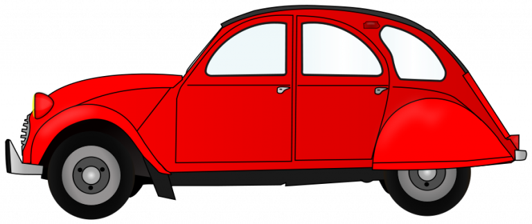 Red Car Clipart 2cv Red Car Clipart Clipart Panda Free - Clipart 2cv (768x324)