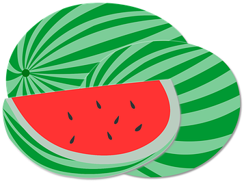 Graphic, Watermelon, Green, Design - Green (448x340)