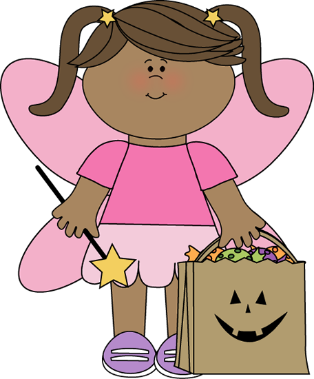 Halloween Fairy Costume - Cute Halloween Costume Clipart (456x550)