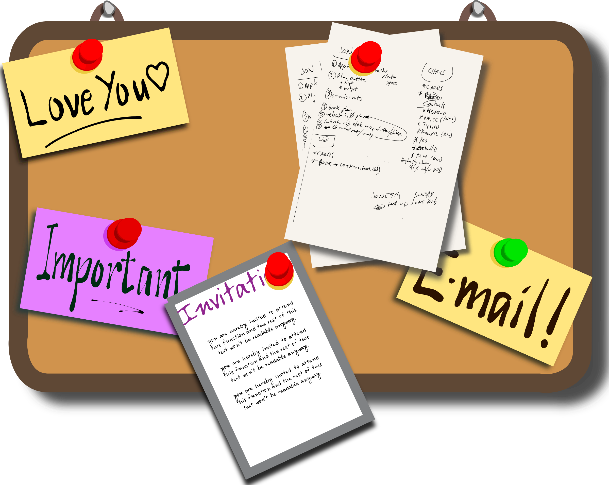 Board - Bulletin Boardclipart (2400x1912)