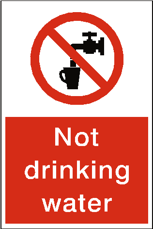 Not Drinking Water Industrial Signs - Not Drinking Water Industrial Signs (591x591)